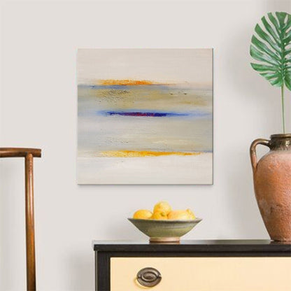 Abstract Minimalist Oil Painting with Soft Hues for Modern Home Décor