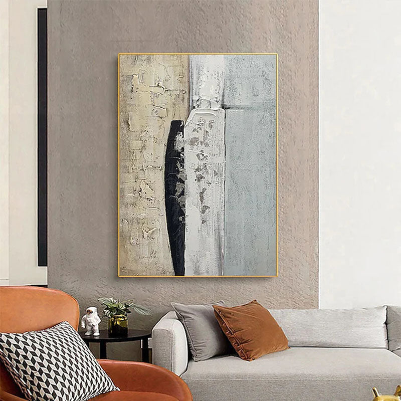 Abstract Oil Painting of Emotional Depth and Modern Elegance for Home Decor