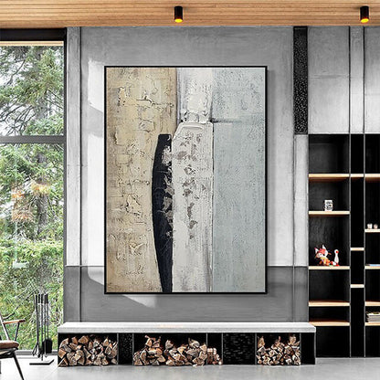 Abstract Oil Painting of Emotional Depth and Modern Elegance for Home Decor