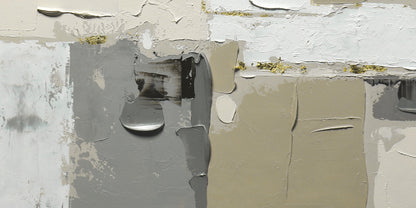 Contemporary Abstract Oil Painting in Neutral Tones for Modern Decor