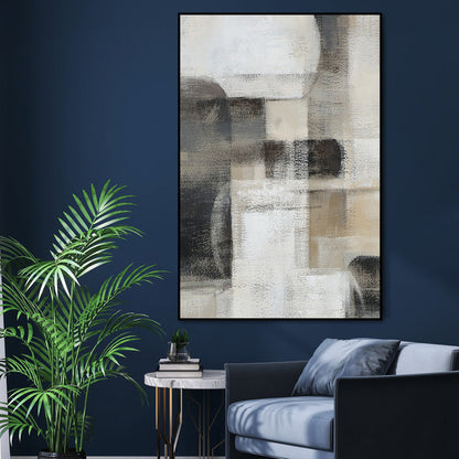 Contemporary Urban Abstract Oil Painting for Elegant Home Decor