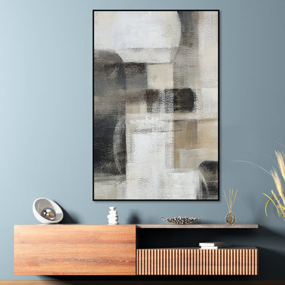 Contemporary Urban Abstract Oil Painting for Elegant Home Decor