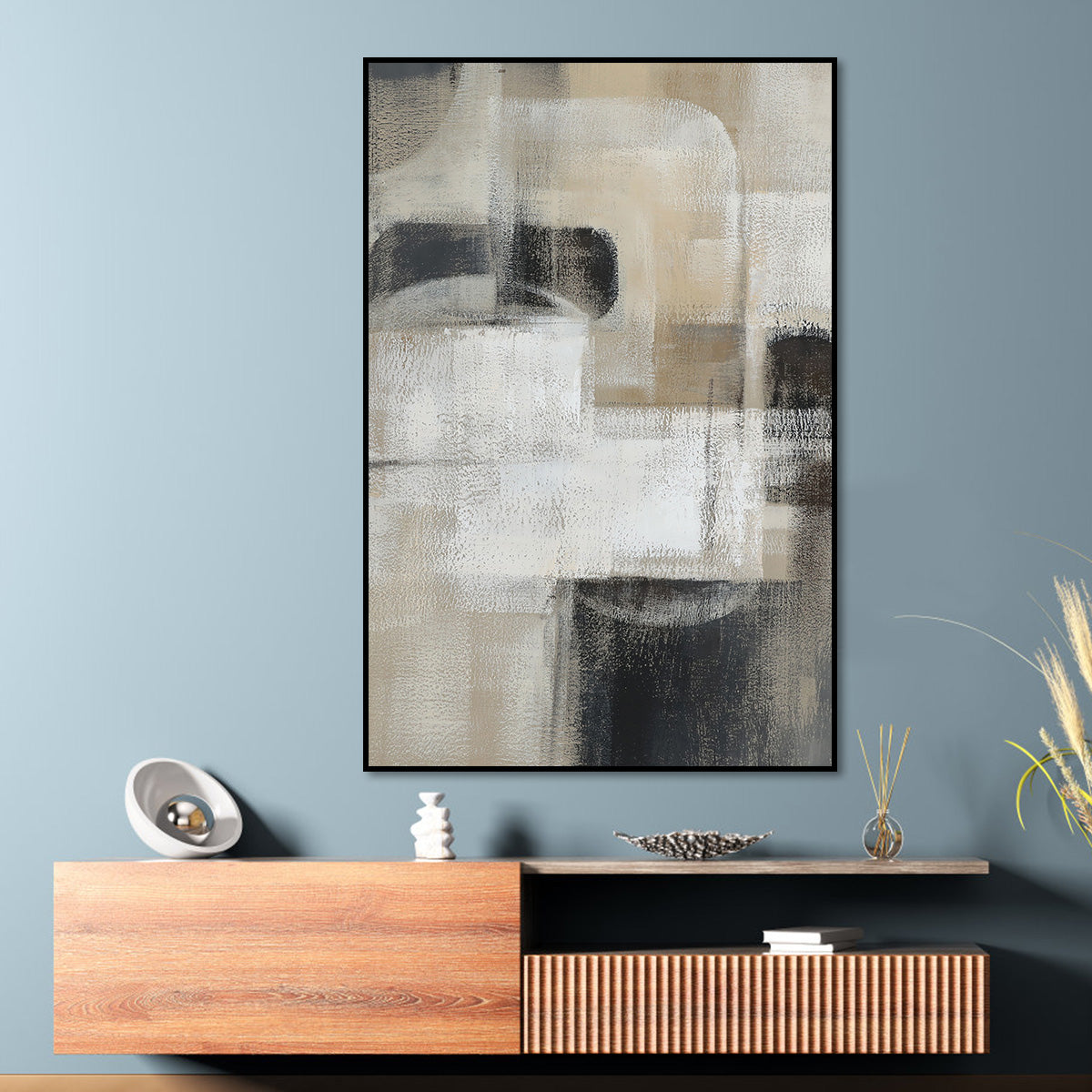 Serene Abstract Oil Painting for Modern Home Decor and Tranquil Interiors