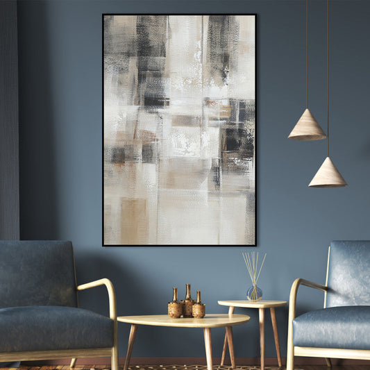 Calm Contemporary Abstract Oil Painting for Modern Home Decor