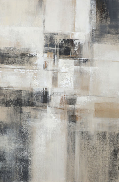 Modern Abstract Oil Painting for Tranquil Home Decor and Minimalist Aesthetics