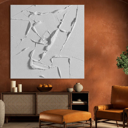 Textured Abstract Painting: Modern Wall Art for Home Decor