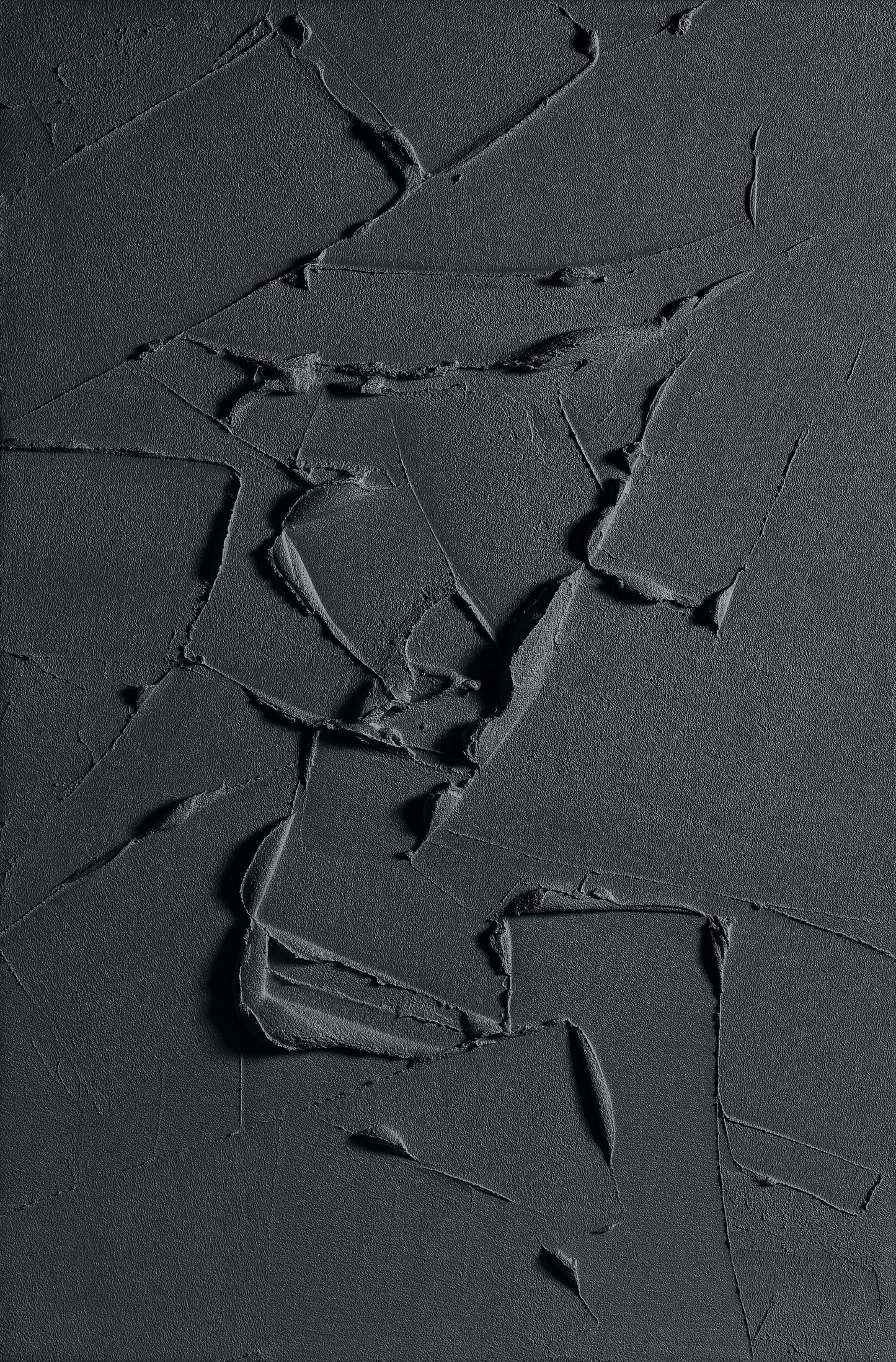 Contemporary Dark Abstract Oil Painting for Modern Home Décor