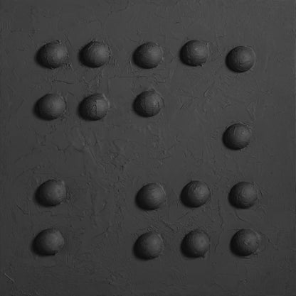 Contemporary Monochrome Abstract Oil Painting for Modern Home Decor