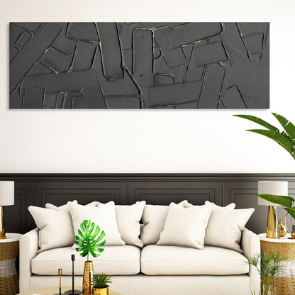 Urban Abstract Art: Modern Cityscape Oil Painting for Contemporary Decor