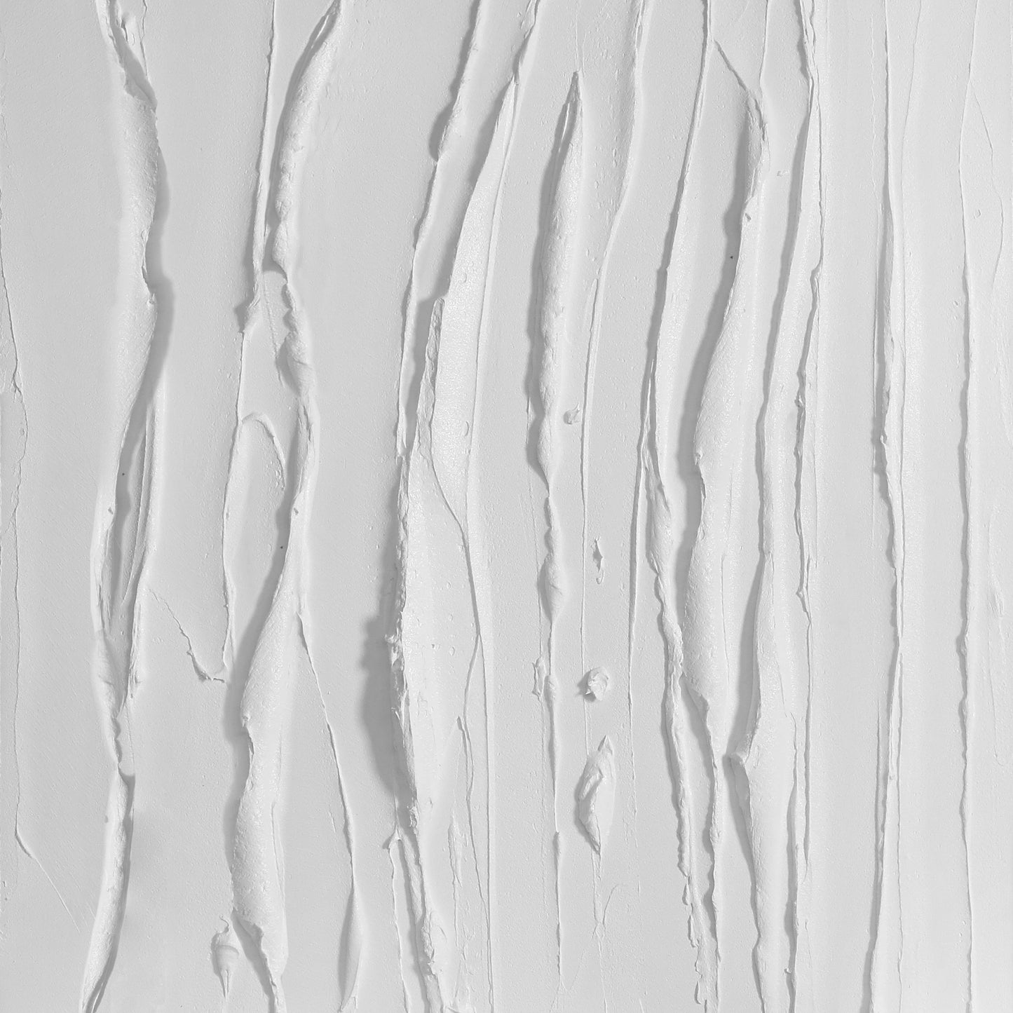 Elegant White Textured Oil Painting for Modern Minimalist Home Decor