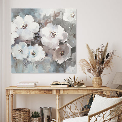 Delicate Floral Harmony in Soft Colors - Elegant Spring Oil Painting