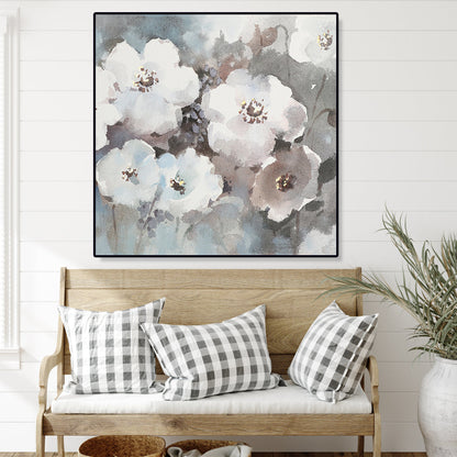 Delicate Floral Harmony in Soft Colors - Elegant Spring Oil Painting