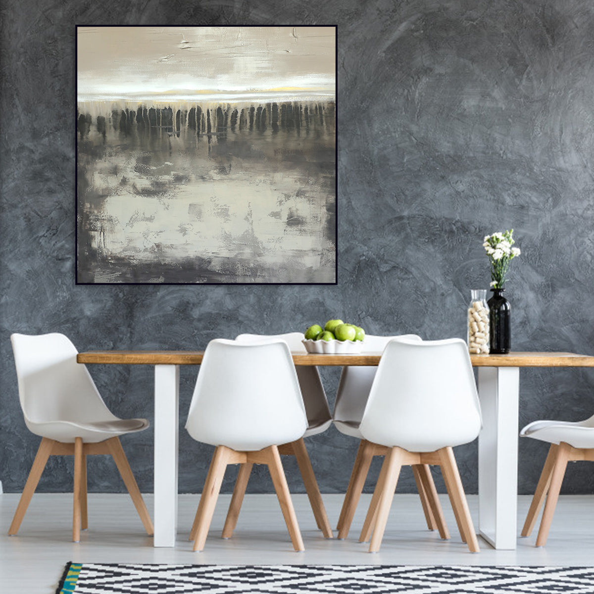 Serene Abstract Landscape Painting for Tranquil Home Decor and Modern Art Lovers