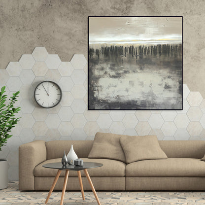 Serene Abstract Landscape Painting for Tranquil Home Decor and Modern Art Lovers