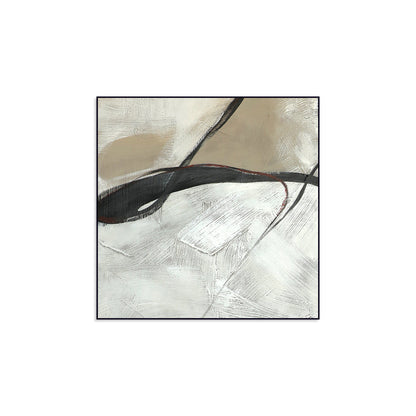 Elegant Minimalist Abstract Oil Painting for Modern Home Decor
