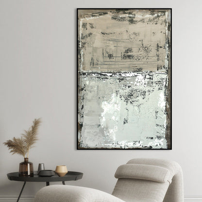 Contemporary Textured Abstract Oil Painting for Modern Home Decor