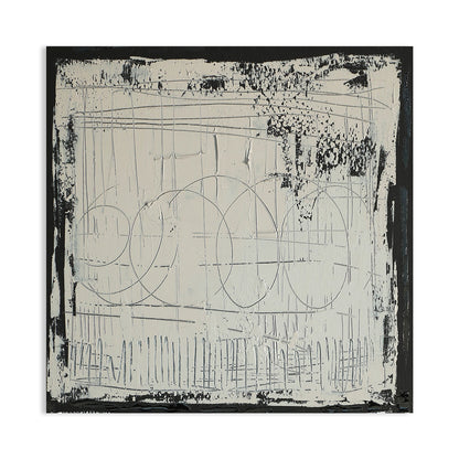 Contemporary Abstract Geometric Oil Painting for Modern Home Decor