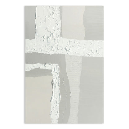 Modern Minimalist Textured Oil Painting for Contemporary Home Decor