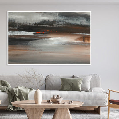 Serene Landscape Oil Painting for Modern Home Decor and Tranquil Ambiance