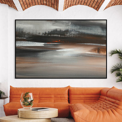 Serene Landscape Oil Painting for Modern Home Decor and Tranquil Ambiance