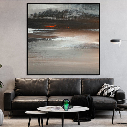 “Serene Twilight Landscape Oil Painting for Modern Home Decor”