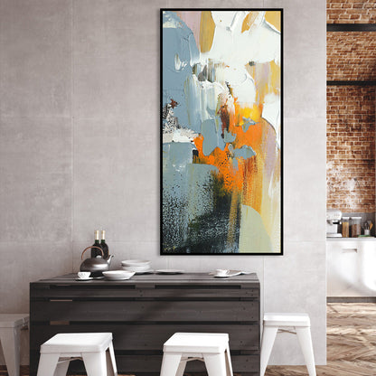 Vibrant Abstract Oil Painting of Autumn Colors for Modern Home Decor