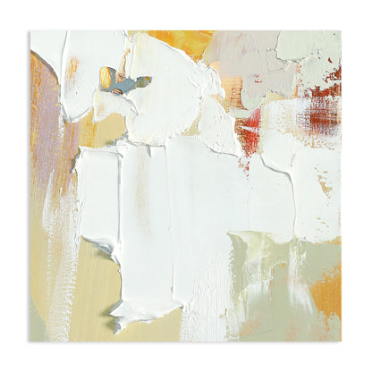 Abstract Golden Harvest Oil Painting for Vibrant Home Decor