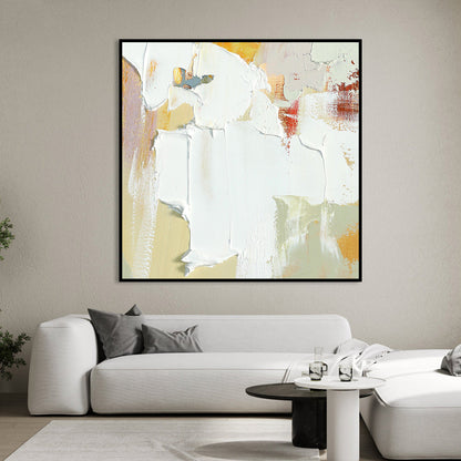 Abstract Golden Harvest Oil Painting for Vibrant Home Decor