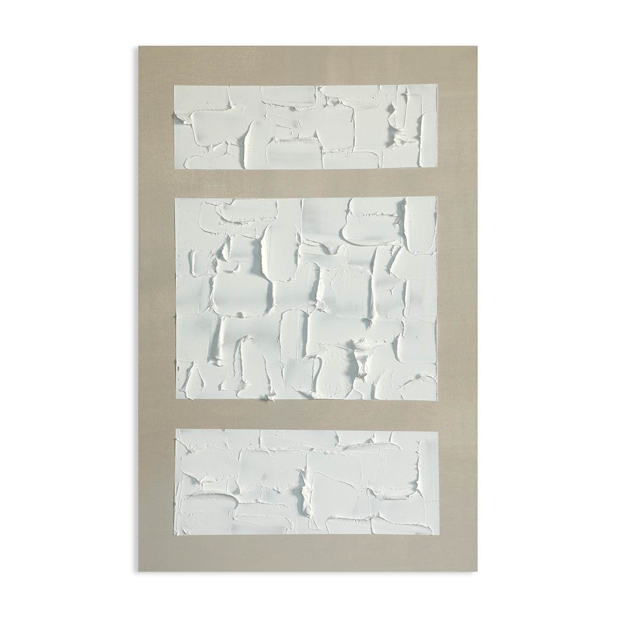 Tranquil Abstract White Oil Painting for Modern Home Decor