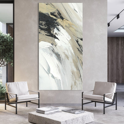 Serene Abstract Oil Painting for Modern Home Decor and Tranquil Living Spaces