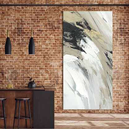 Serene Abstract Oil Painting for Modern Home Decor and Tranquil Living Spaces