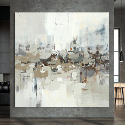 Contemporary Urban Abstract Canvas Art for Modern Home Decor