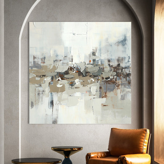 Contemporary Urban Abstract Canvas Art for Modern Home Decor