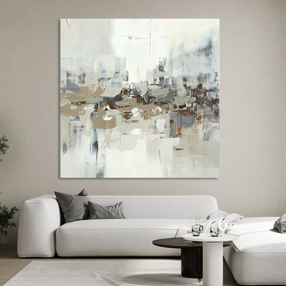 Contemporary Urban Abstract Canvas Art for Modern Home Decor