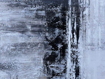 Abstract Oil Painting of Icy Landscapes - North Pole Inspired Wall Art