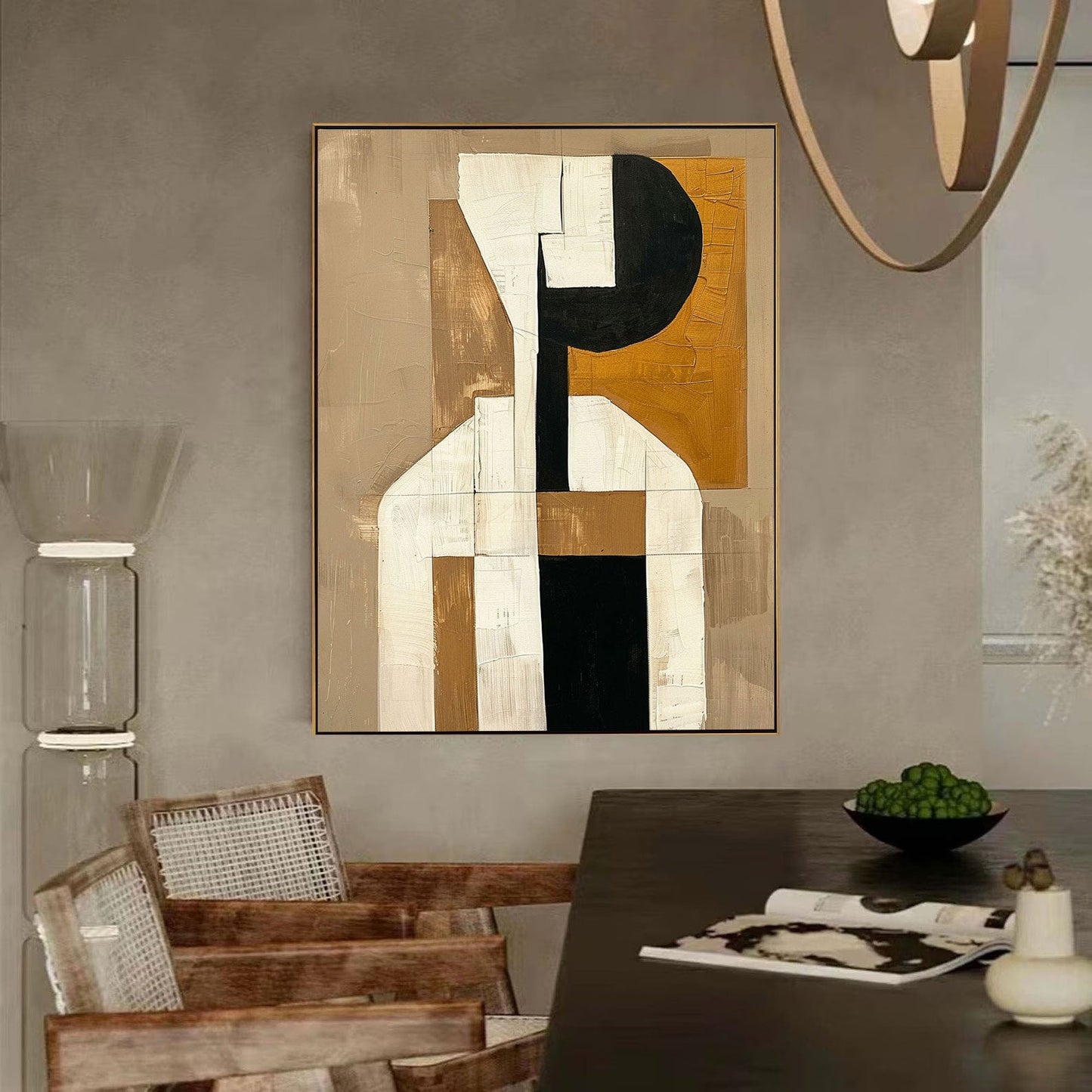 Abstract Minimalist People Art Painting for Modern Home Décor