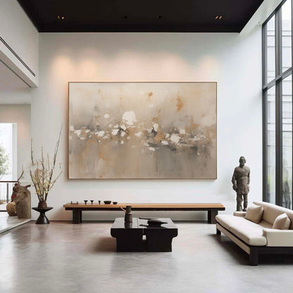 Elegant Minimalist Abstract Oil Painting for Modern Home D√©cor