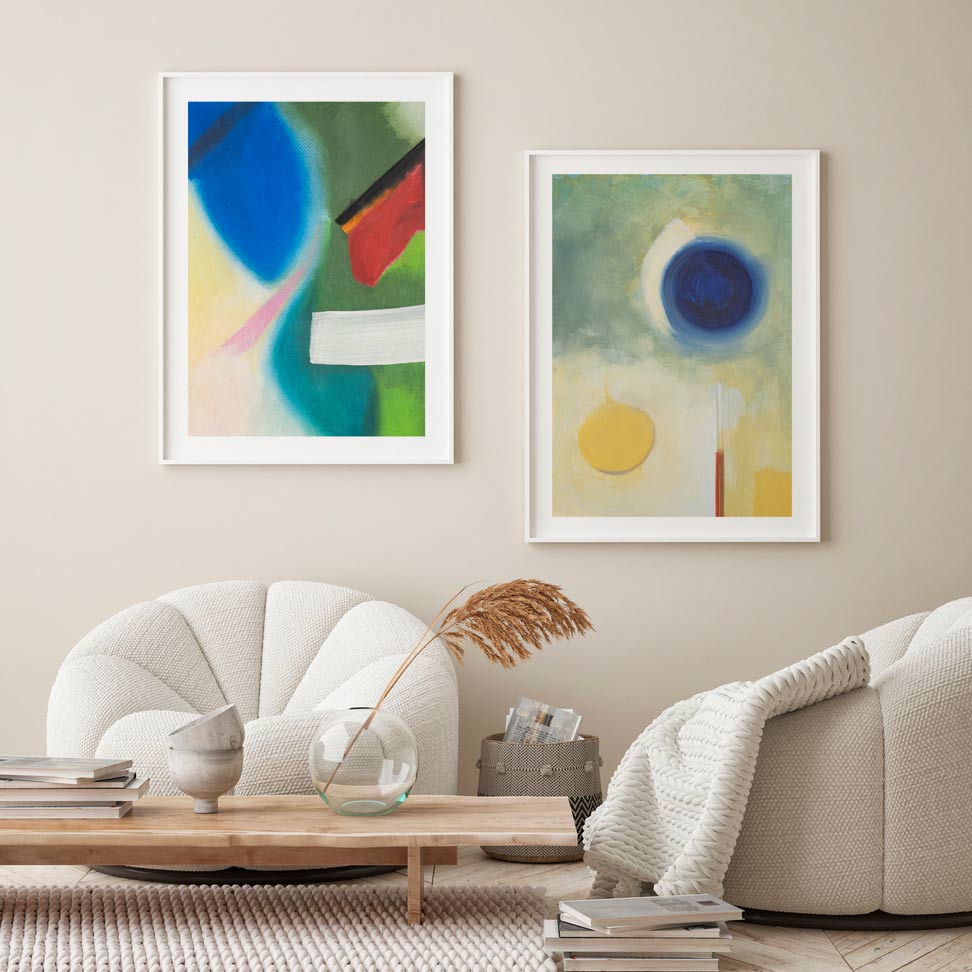 Abstract Colorful Oil Painting for Contemporary Home Decor