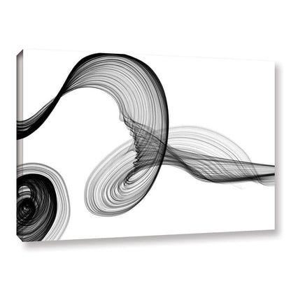 Abstract Black and White Swirls Art | Modern Canvas Wall Decor for Contemporary Spaces