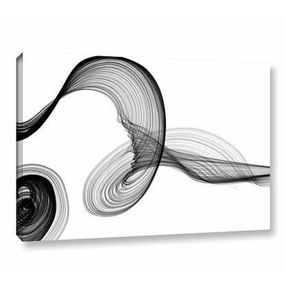 Abstract Black and White Swirls Art | Modern Canvas Wall Decor for Contemporary Spaces