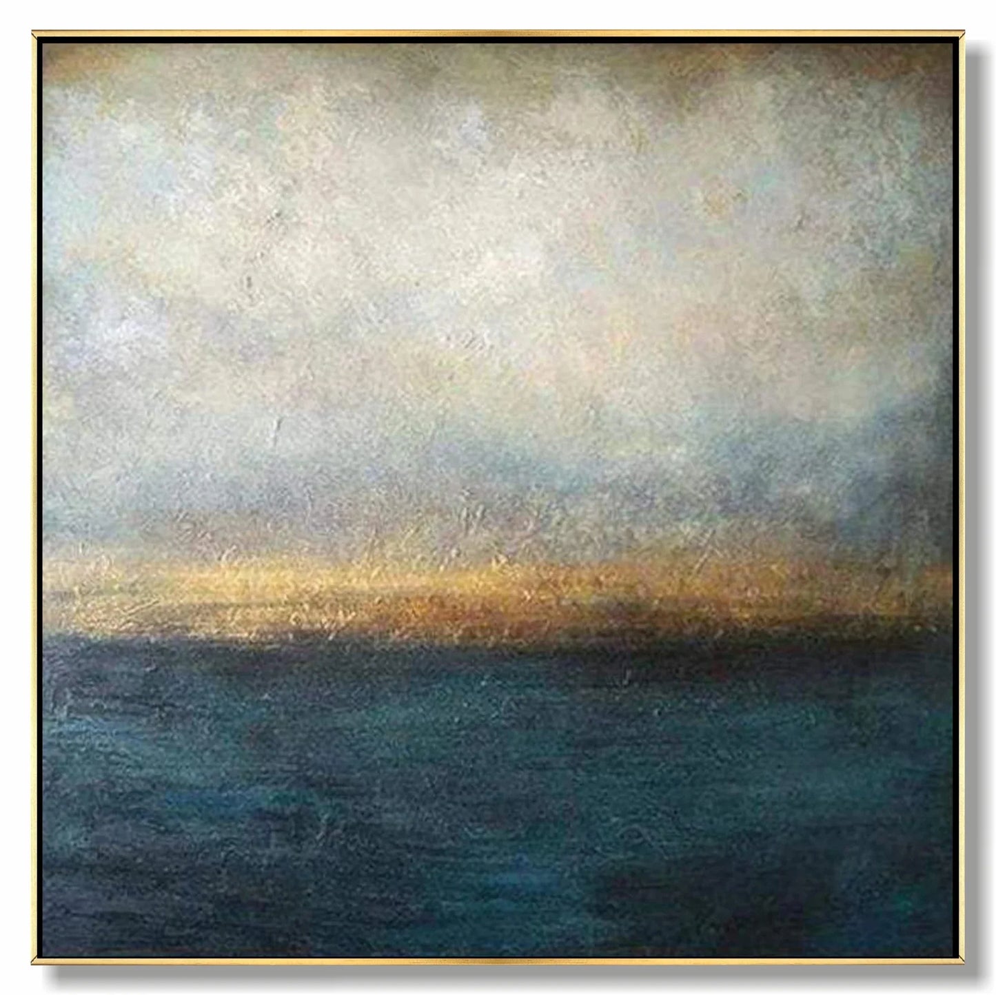 Serene Abstract Ocean Canvas Art for Tranquil Home Decor