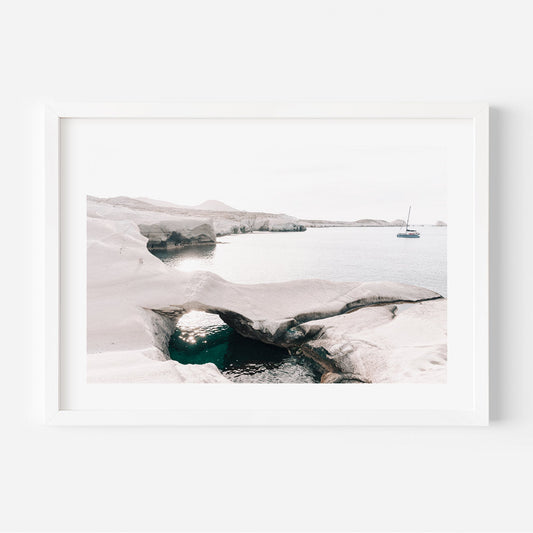 Serene Aegean Seascape with Tranquil Waters and Coastal Beauty