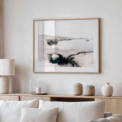 Serene Aegean Seascape with Tranquil Waters and Coastal Beauty