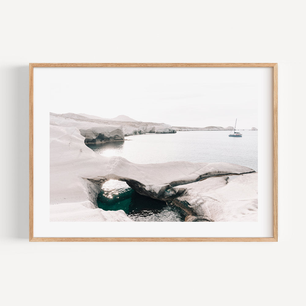 Serene Aegean Seascape with Tranquil Waters and Coastal Beauty