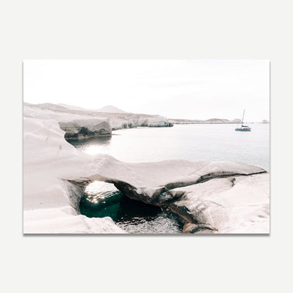 Serene Aegean Seascape with Tranquil Waters and Coastal Beauty