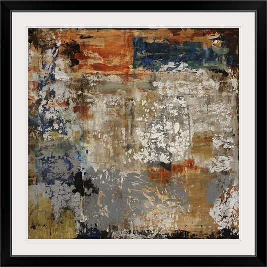 Abstract Oil Painting of Childhood Reflections