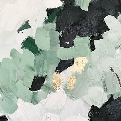 Serene Greenery: Tranquil Nature-Inspired Oil Painting for Modern Home Décor