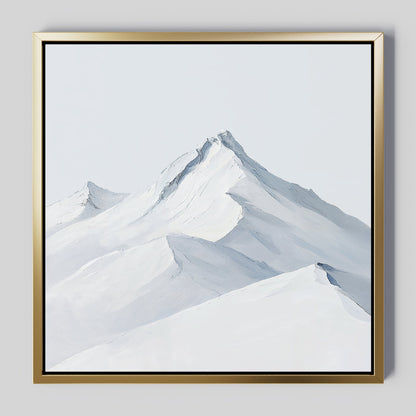 Serene Mountain Landscape Oil Painting for Modern Home Decor