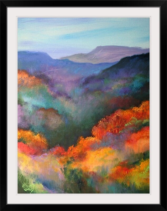 Vibrant Landscape Oil Painting in Modern Contemporary Style