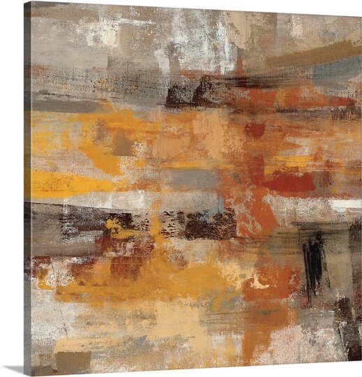 Mojave Road Abstract Oil Painting